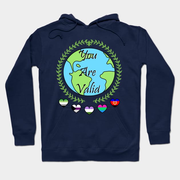 You Are Valid Hoodie by IlliodArtStudio